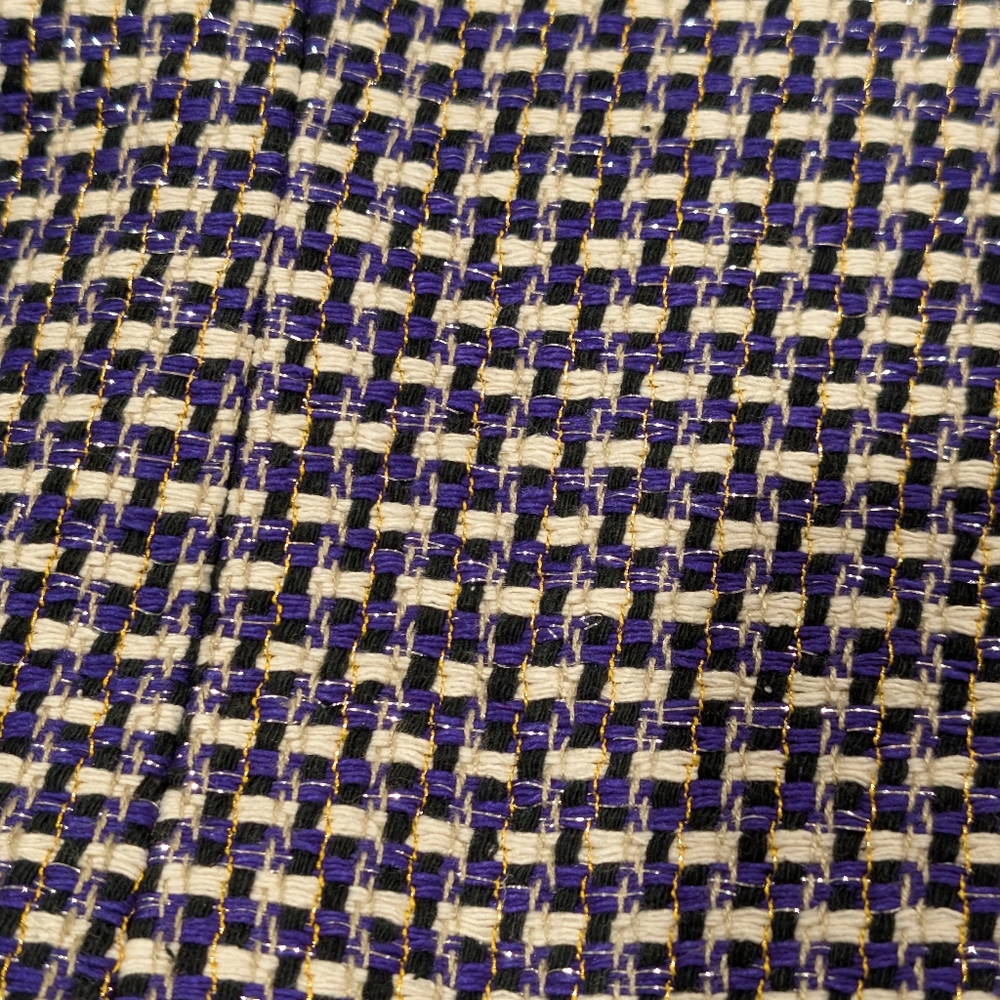 J. Crew Silk Blend Tweed shimmer Blazer Basket Weave - Picture 8 of 9